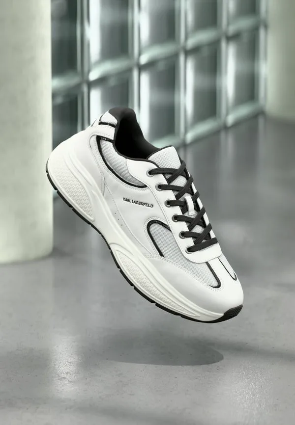 Кроссовки vesta на шнуровке Karl Lagerfeld, White/Black