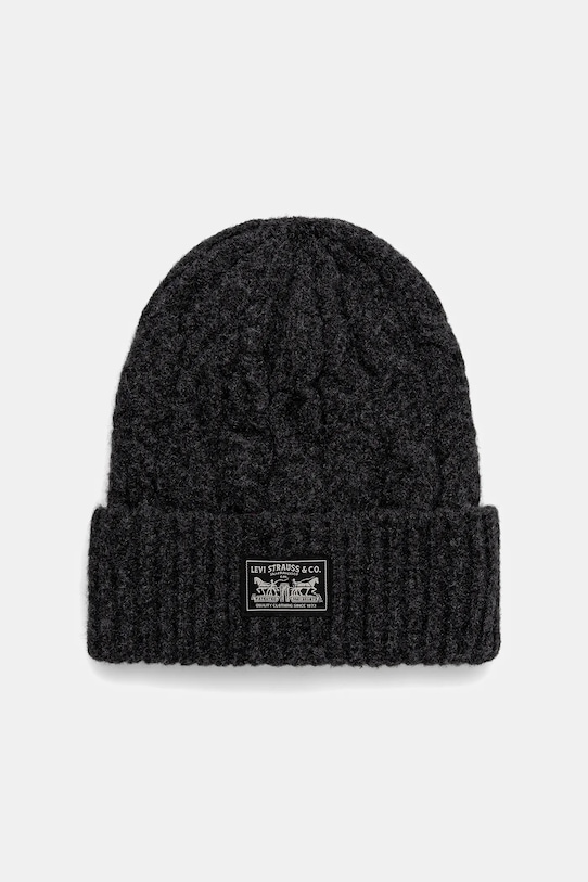 

Шапка из шерстяной смеси Levi's, черный