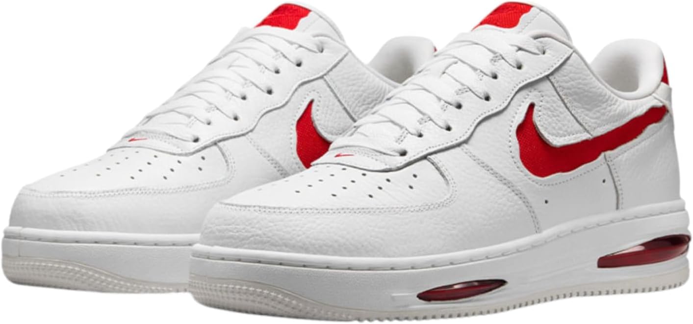 Мужские кроссовки Nike Air Force 1 Low Evo, белый/красный — фото 2