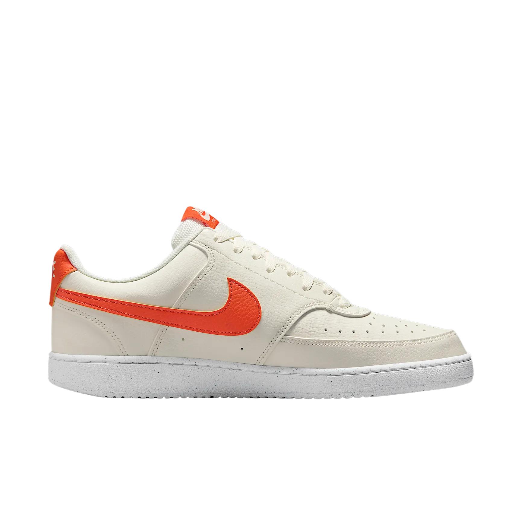 Nike Court Vision Low Next Nature Sail White Safety Orange — фото 3