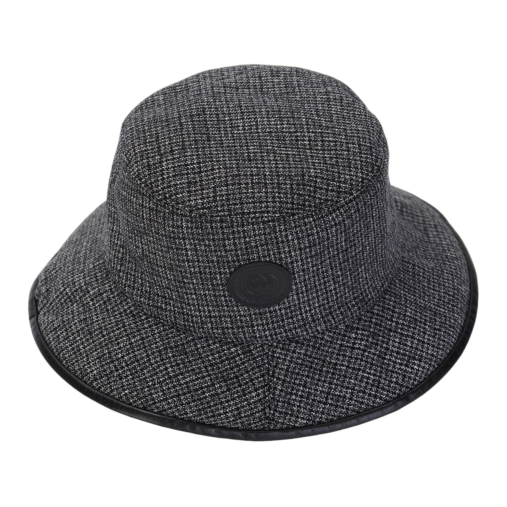 

GUCCI Джиджи реверсивная ведро шляпа, Gray
