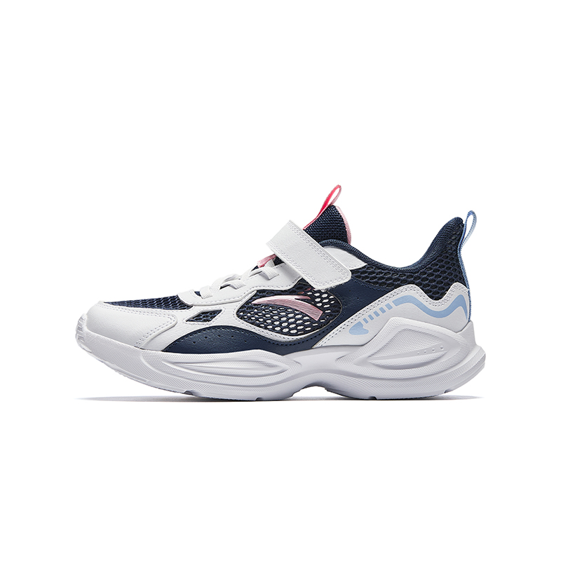 

Антиударные дышащие легкие противооткатные кроссовки для бега с низким верхом для детей Antakids, new ink синий/anta белый