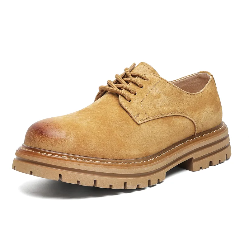 CHILANG Мужские повседневные туфли low top желтые/серые — фото 4