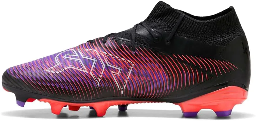 Футбольные бутсы Puma Men's Future 8 Pro для твердого и искусственного покрытия, черный/белый/красный — фото 3