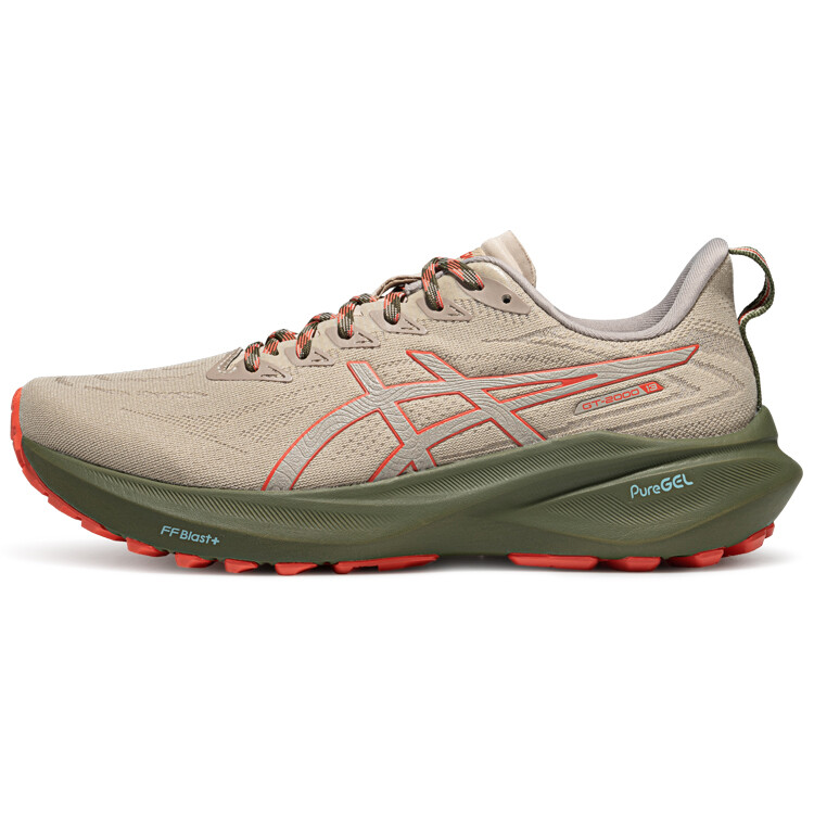 

Кроссовки мужские низкие красный/бежевый Asics