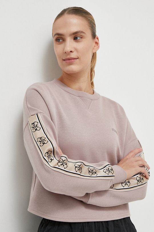 

Толстовка с капюшоном Guess, розовый