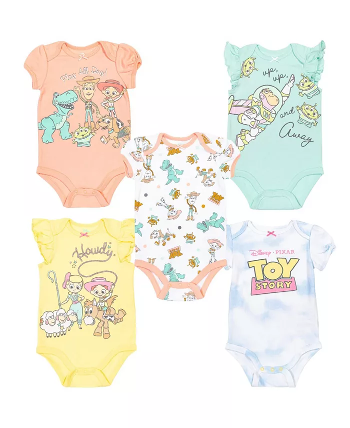 

Боди для девочек Disney "Аристокаты" (5 шт.) Toy Story, мультиколор