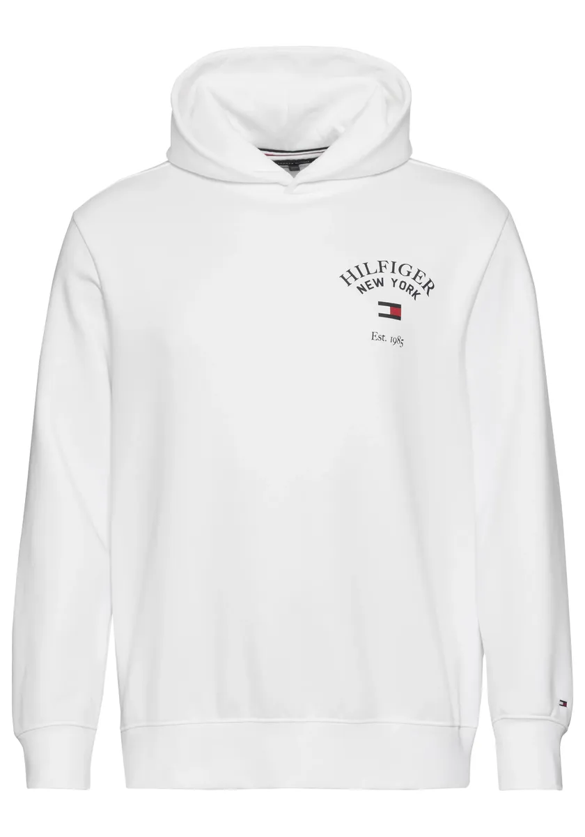 

Толстовка Tommy Hilfiger Big & Tall "BT-ARCHED VARSITY HOODY-B", белый