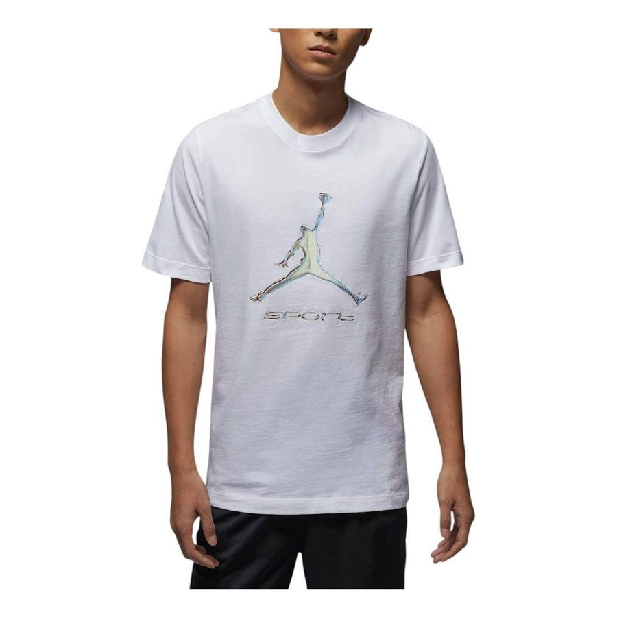 

Футболка Air Jordan Sport Dri-FIT T-shirt Asia Sizing 'White Black', белый