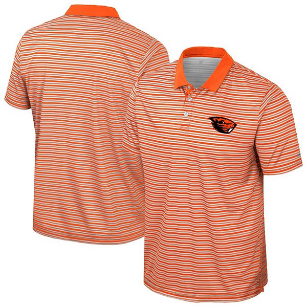 

Мужская поло Oregon State Beavers в оранжевую полоску Colosseum