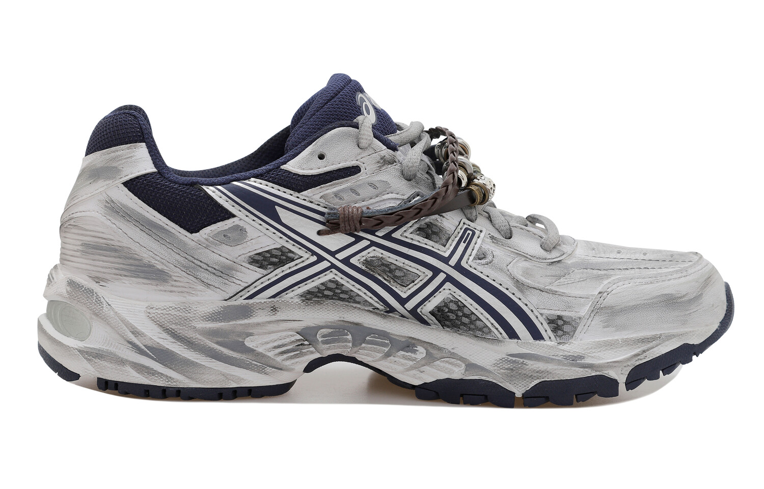 

Кроссовки Gel-170 унисекс с низким верхом белые/темно-синие/черные Asics