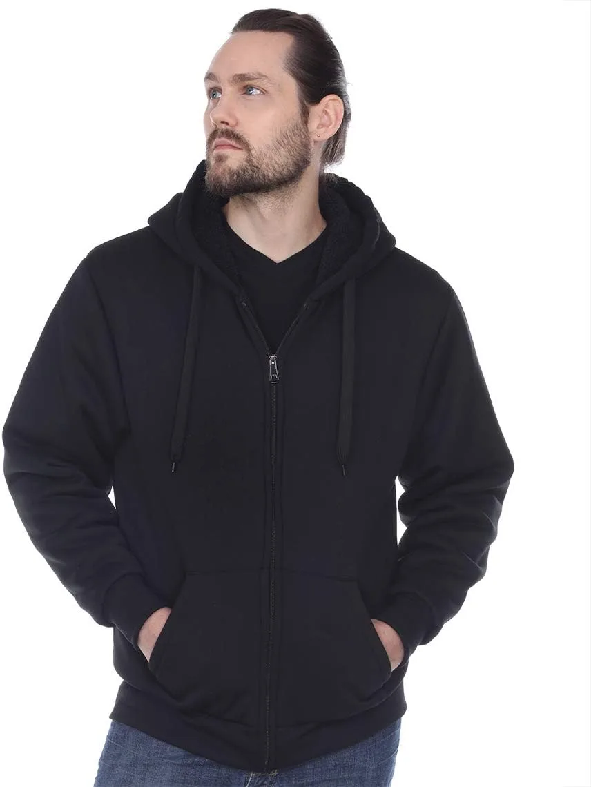 

Gary Com Толстовка с капюшоном Heavyweight Sherpa для мужчин, утепленная флисом, на молнии