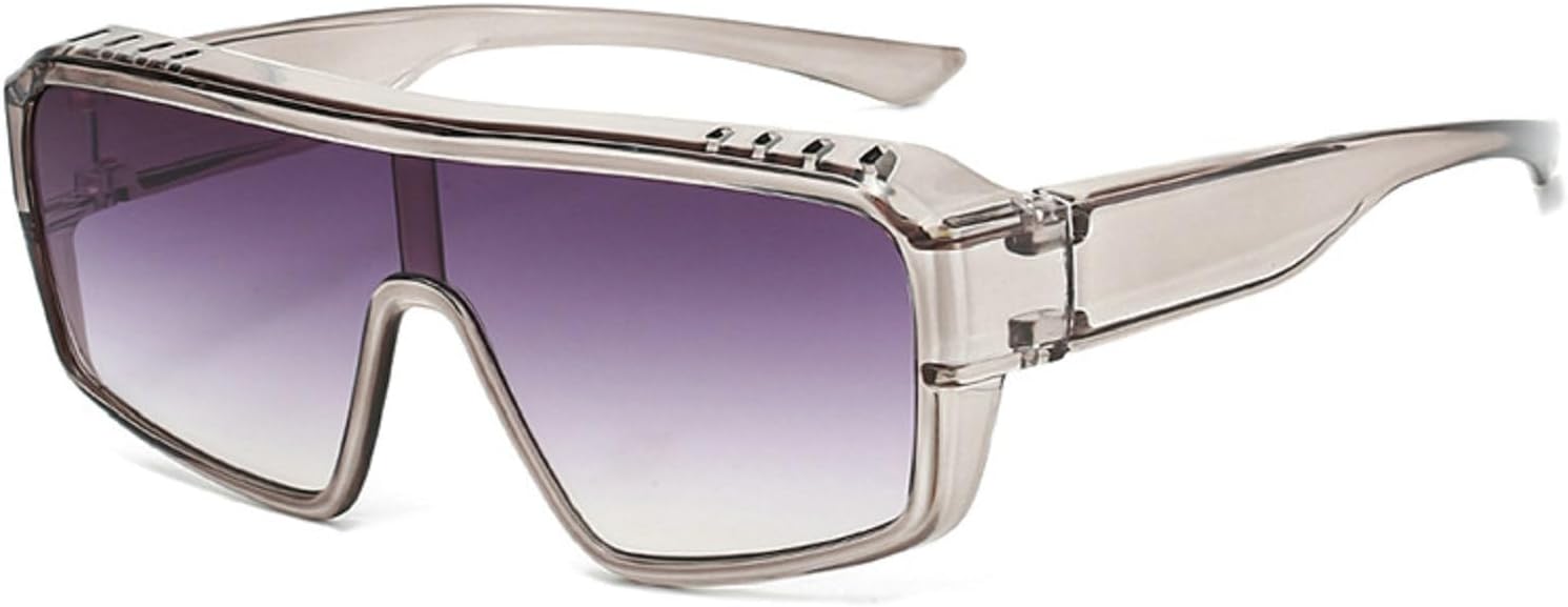 

Квадратные солнцезащитные очки для женщин, модные спортивные ветрозащитные очки с градиентным переходом цвета, большие солнцезащитные очки для мужчин, трендовые солнцезащитные очки mincl, Grey