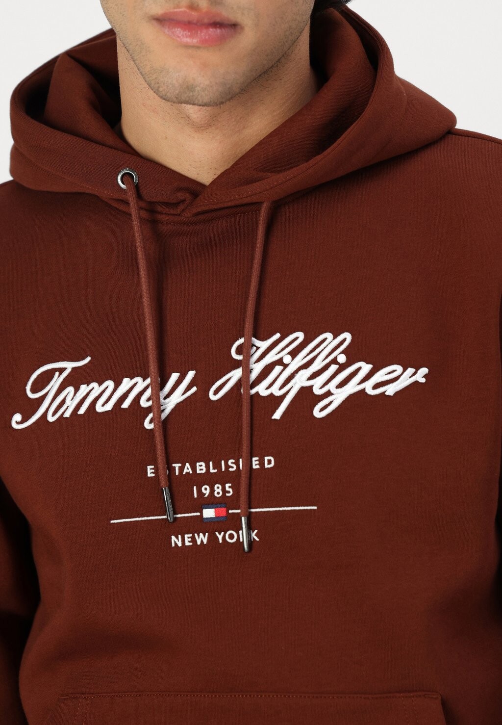 

Толстовка SCRIPT LOGO HOODY Tommy Hilfiger, коричневый
