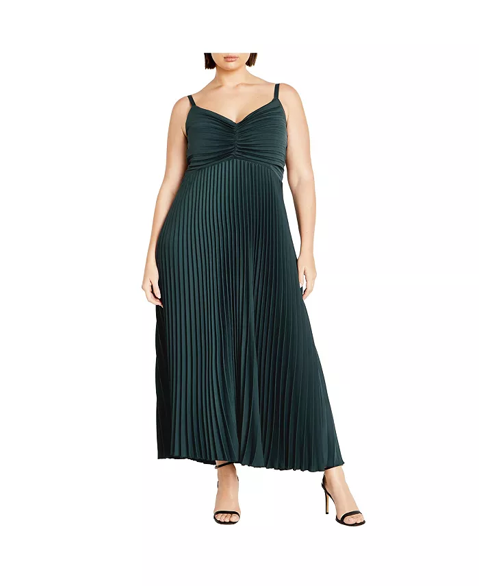 

Платье макси Plus Size Ariana CITY CHIC, зеленый