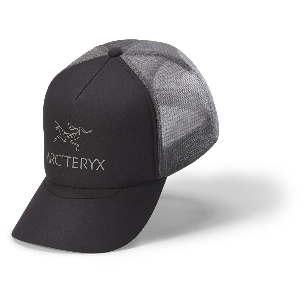 

Кепка Arc'Teryx Bird Word Trucker Curved, цвет Black/Graphite