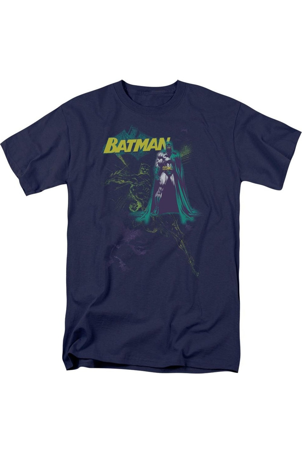 

Футболка с коротким рукавом Batman Bat Spray для взрослых Gildan, темно-синий