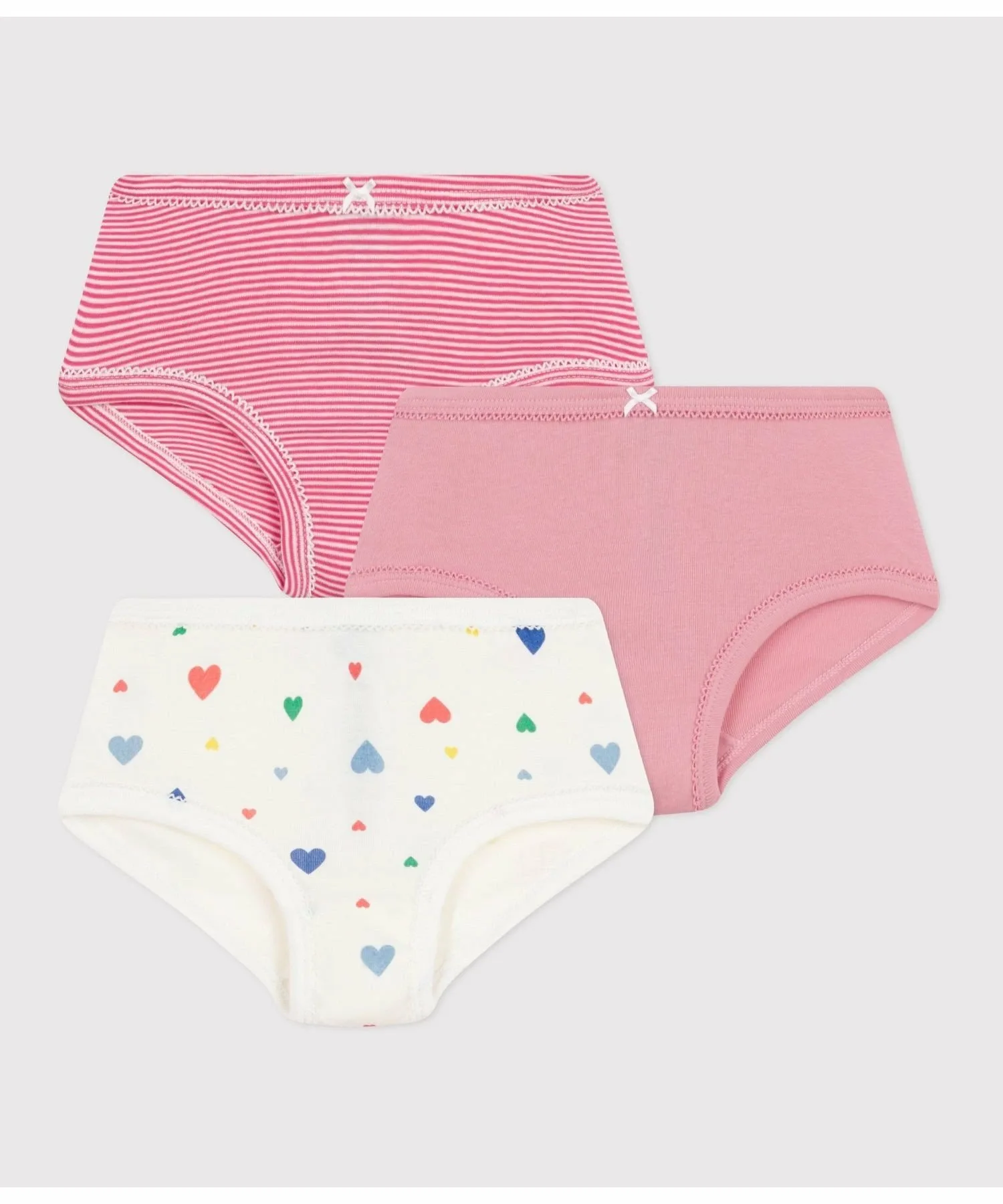 Шорты с высокой талией (комплект из 3 штук) PETIT BATEAU, Multicolor 1