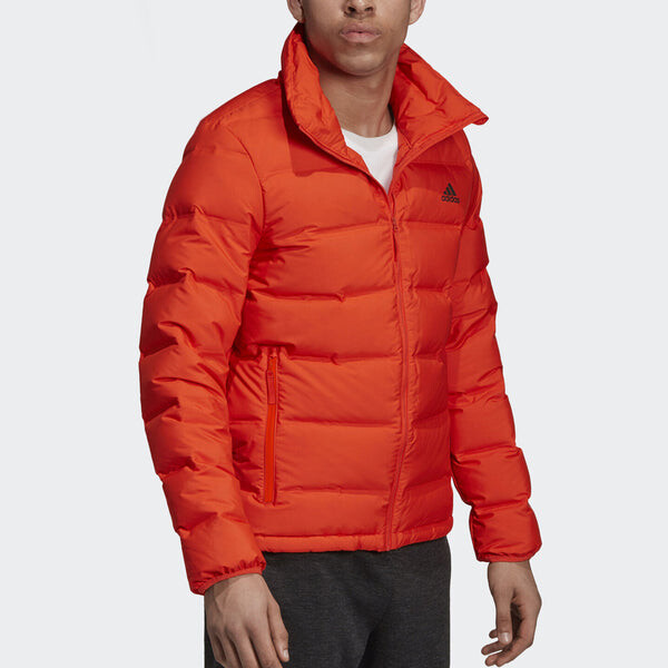 Пуховик adidas Outdoor waterproof Sports Stay Warm Stand Collar Down Jacket Orange, оранжевый — фото 3