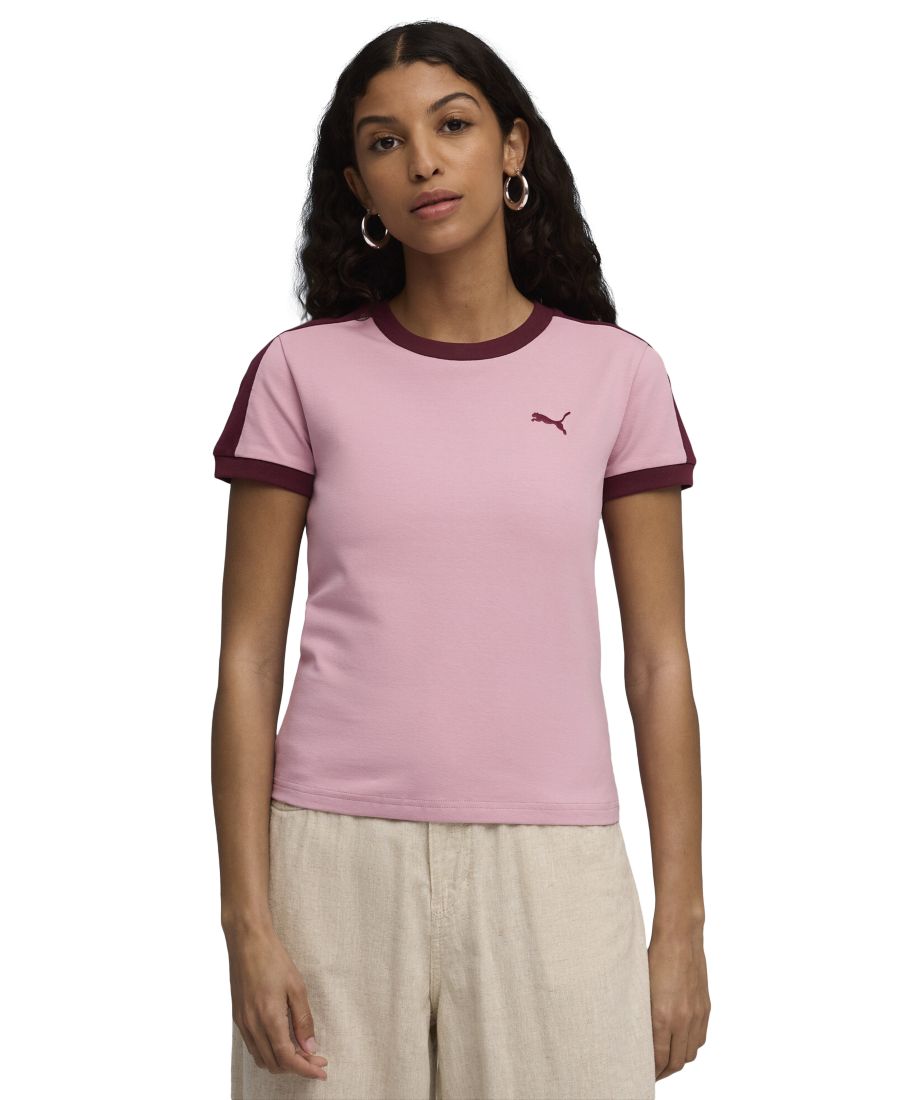 

Женская футболка T7 Slim Puma, Poised Pink, Розовый, Женская футболка T7 Slim Puma, Poised Pink
