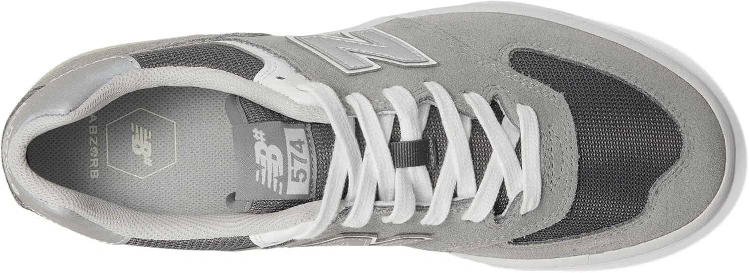 Кроссовки для скейтбординга New Balance Unisex Adult 574 Vulc, Gray — фото 2