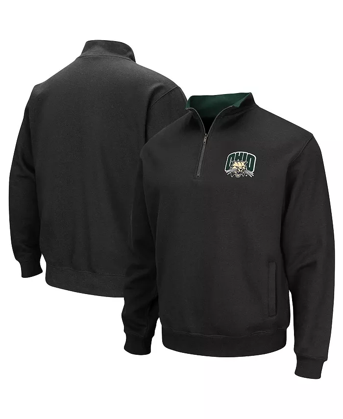 

Толстовка Men's Black Ohio Bobcats Tortugas Logo Quarter-Zip Jacket Colosseum