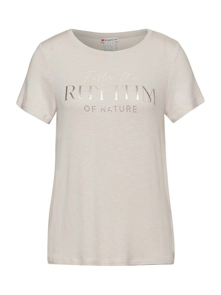 

Футболка STREET ONE Shirt RHYTHM, бежевый