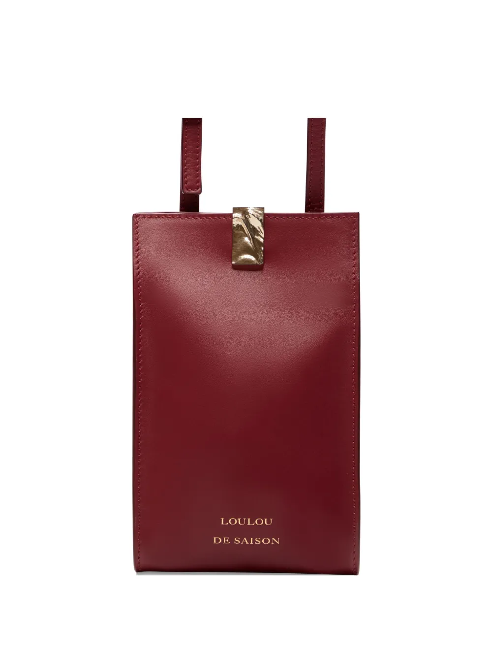 

Кожаная сумка на плечо с застежкой Loulou, красный
