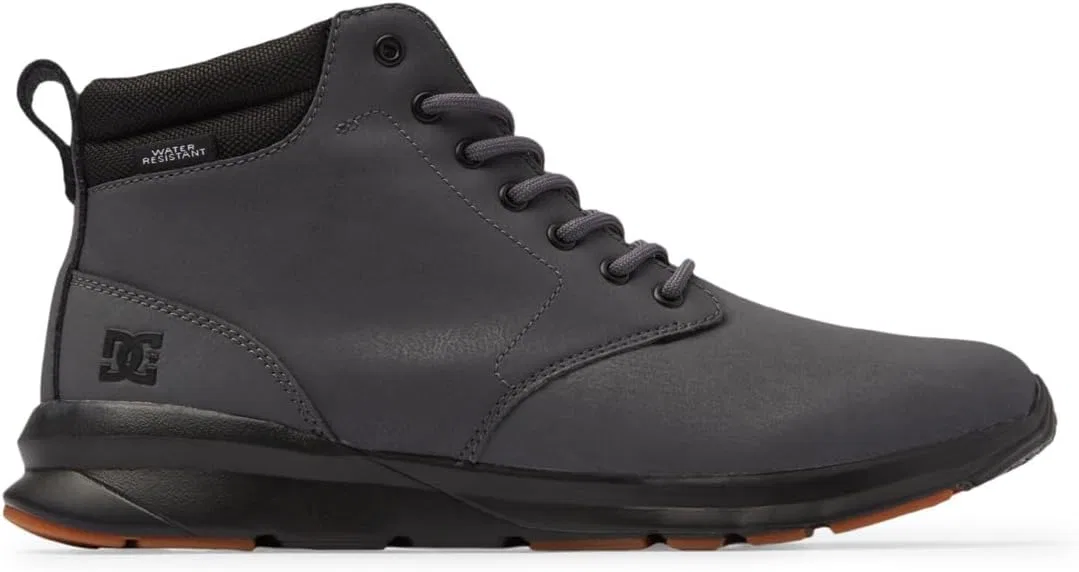 Мужские водостойкие кожаные туфли DC Shoes Mason 2 ADYS700216, Dark Grey Black — фото 2