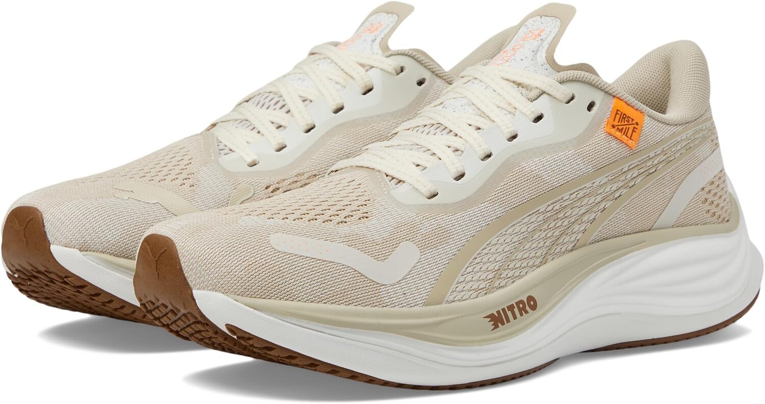 

Кроссовки PUMA Velocity Nitro 3 First Mile, цвет Vapor Gray/Putty/Neon Citrus