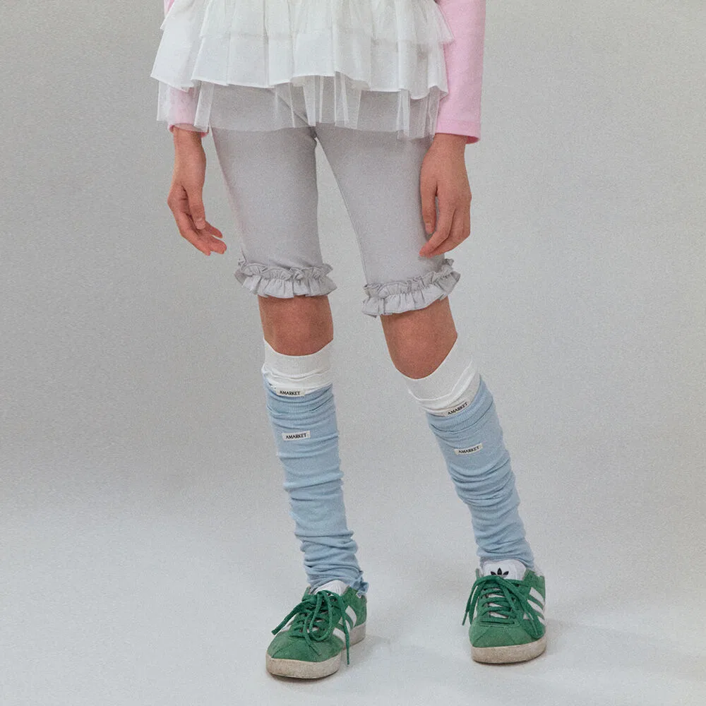 Детские леггинсы A Soft Frill светло-серые от Amarket