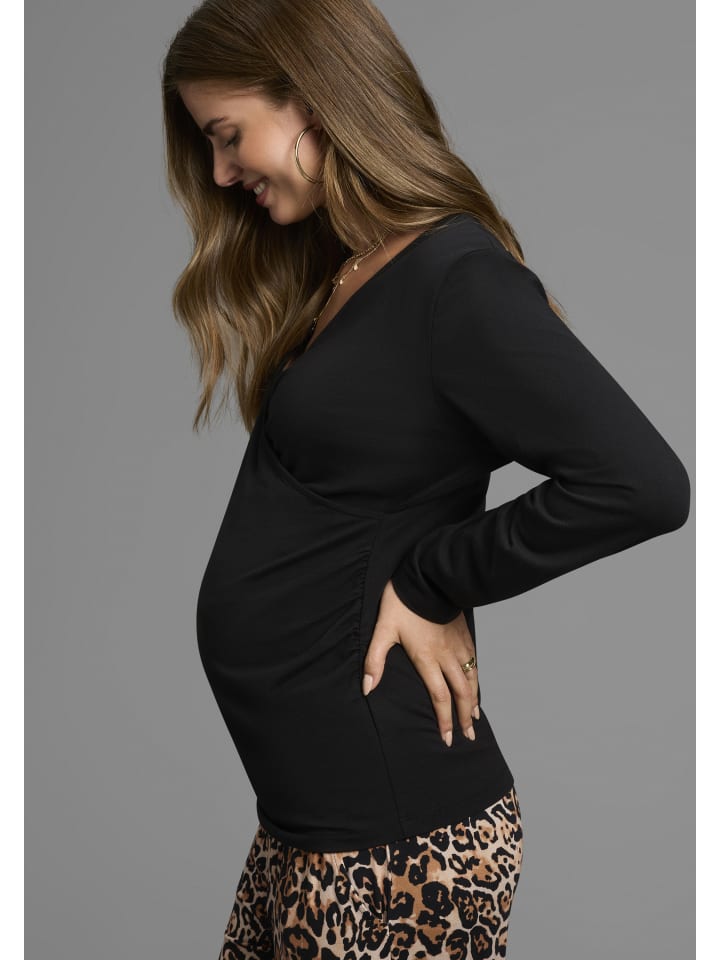 

Neun 9 monate Черная рубашка для беременных