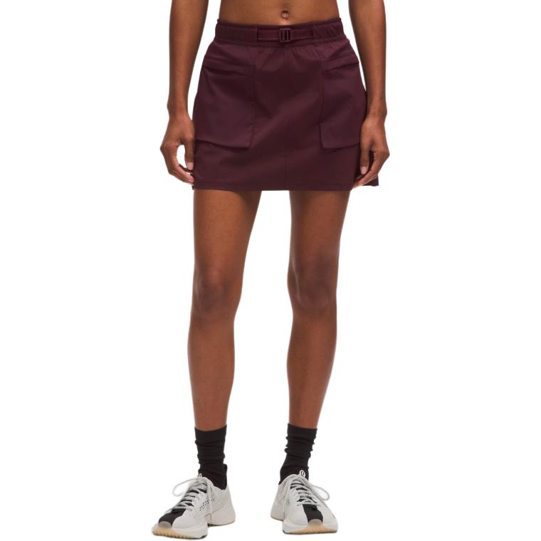 

SS25 Повседневные короткие юбки Women's Lululemon, темно-фиолетовый