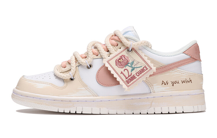 

Кроссовки Nike Dunk Skateboard Shoes Women's Low-Top Brown White