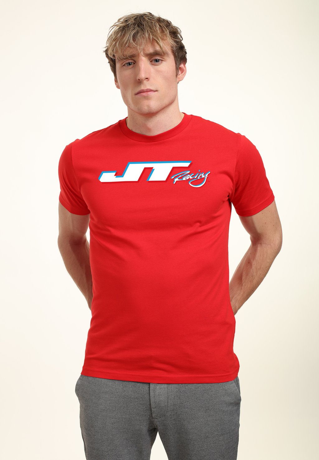

Футболка с принтом JT RACING 3D LOGO Henry Tiger, красный