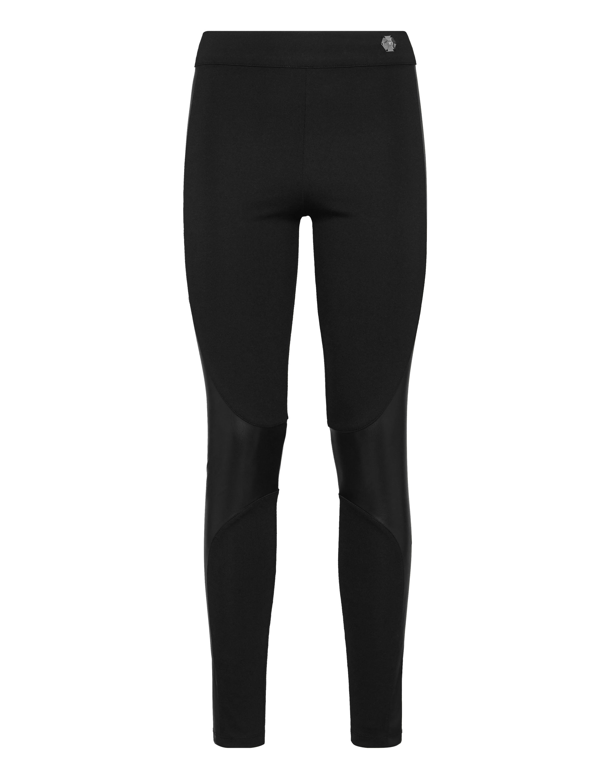 

Леггинсы из искусственной кожи Philipp Plein, черный