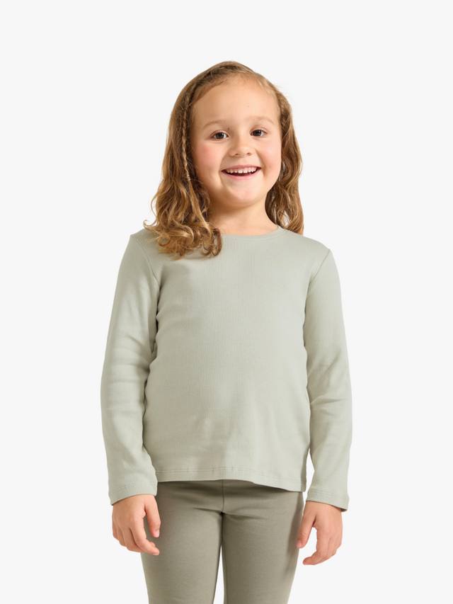 

Детская футболка с длинным рукавом Lindex, цвет Light Dusty Green