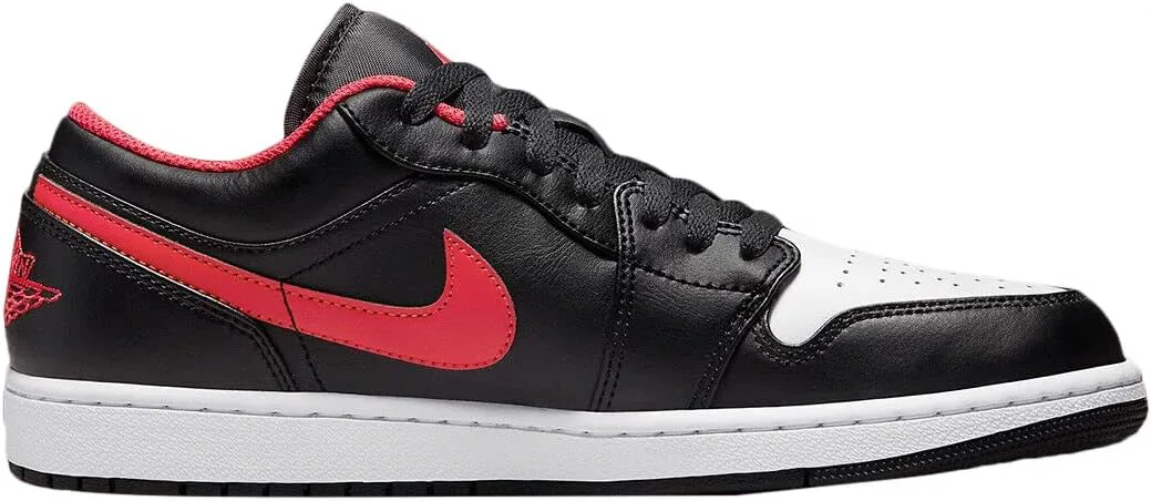 Мужские кроссовки Nike Air Jordan 1 Low, черный/красный/белый — фото 2