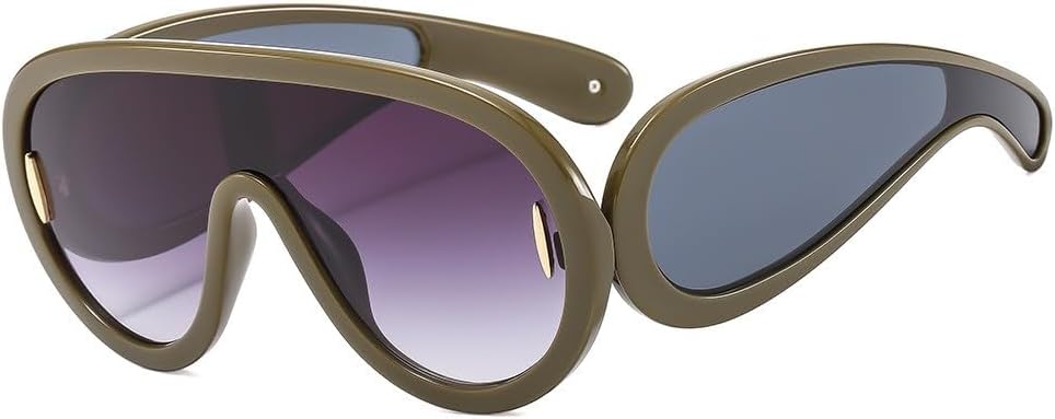 

Женские солнцезащитные очки большого размера в стиле панк, спортивные солнцезащитные очки класса люкс с крупной оправой, унисекс, модные очки для активного отдыха DSXLY, 4