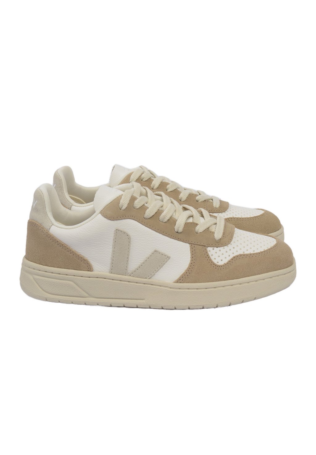 

Кроссовки низкие V-10 Veja, цвет extra white natural sahara