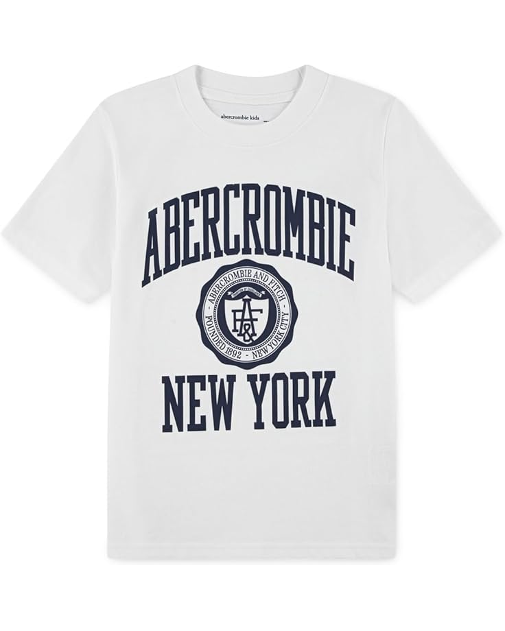 

Футболка abercrombie kids Ivy League Tee, цвет Bright White