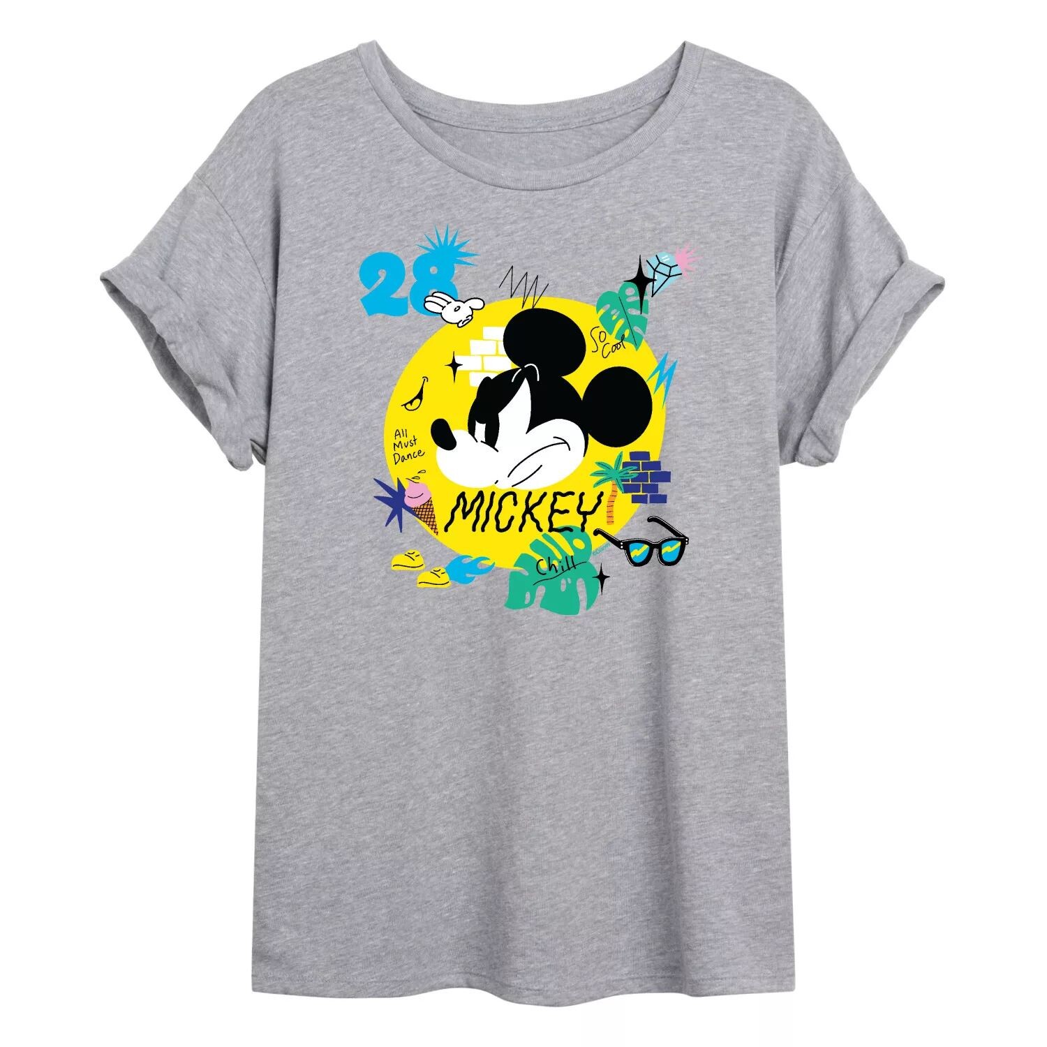 

Детская футболка с крутым струящимся рисунком Микки Мауса Disney's Mickey Mouse Licensed Character