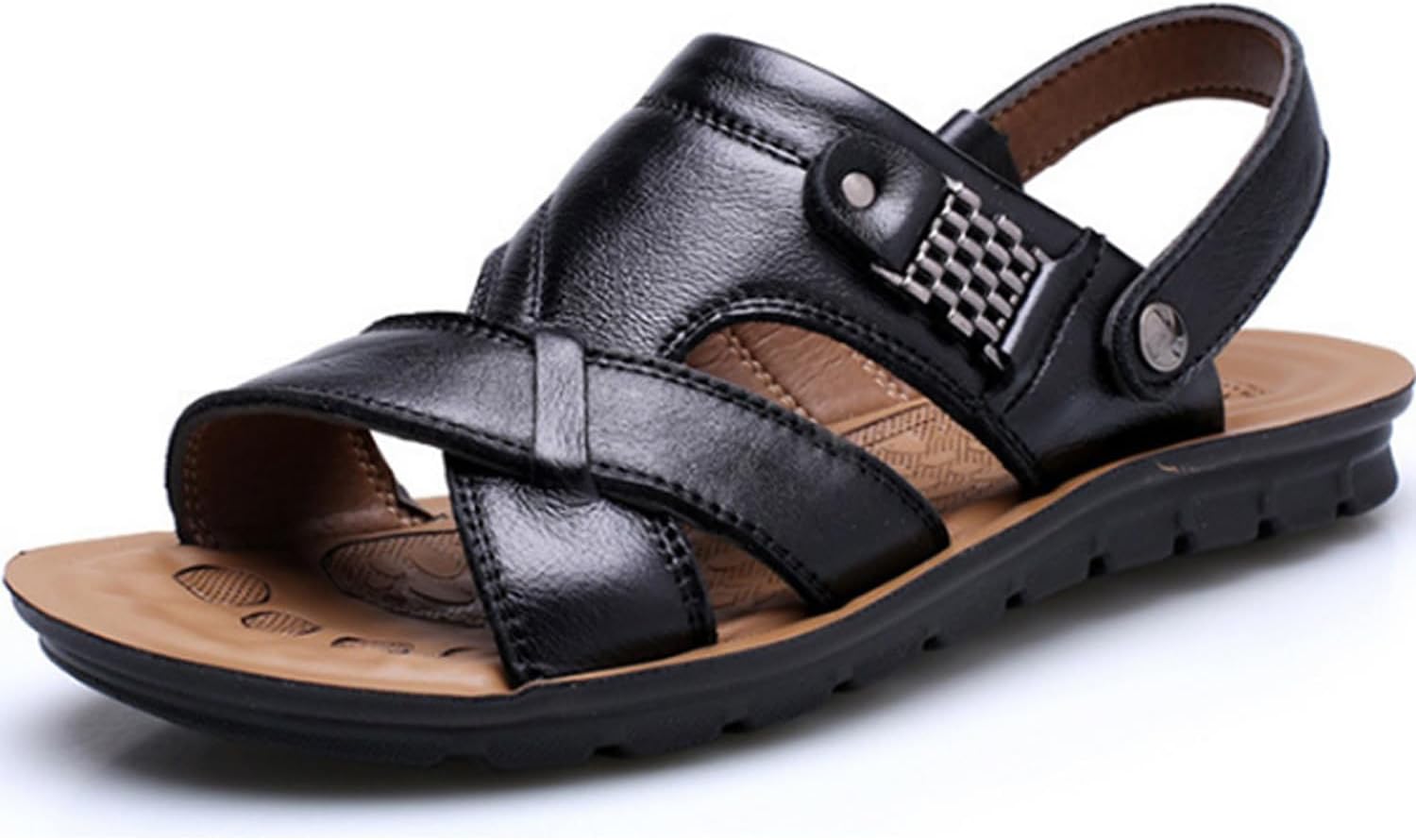 

Мужские дышащие спортивные сандалии, легкие летние ортопедические шлепанцы из ПУ-кожи для походов, спортивные с открытым носком для улицы, пляжа и прогулок Crysterris, C