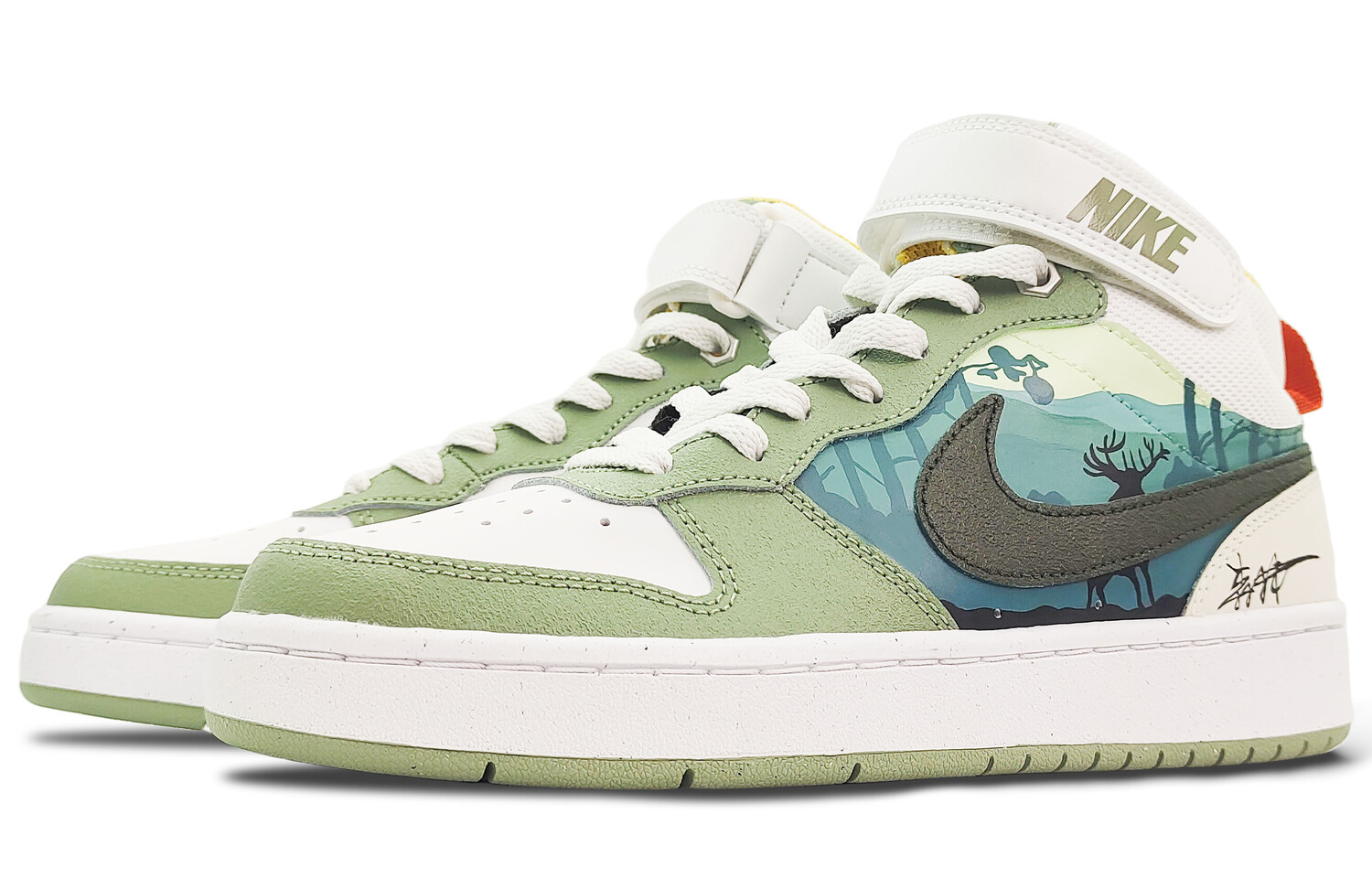 

Кроссовки Nike Court Borough Skateboard Shoes Women's Mid-Top Blue