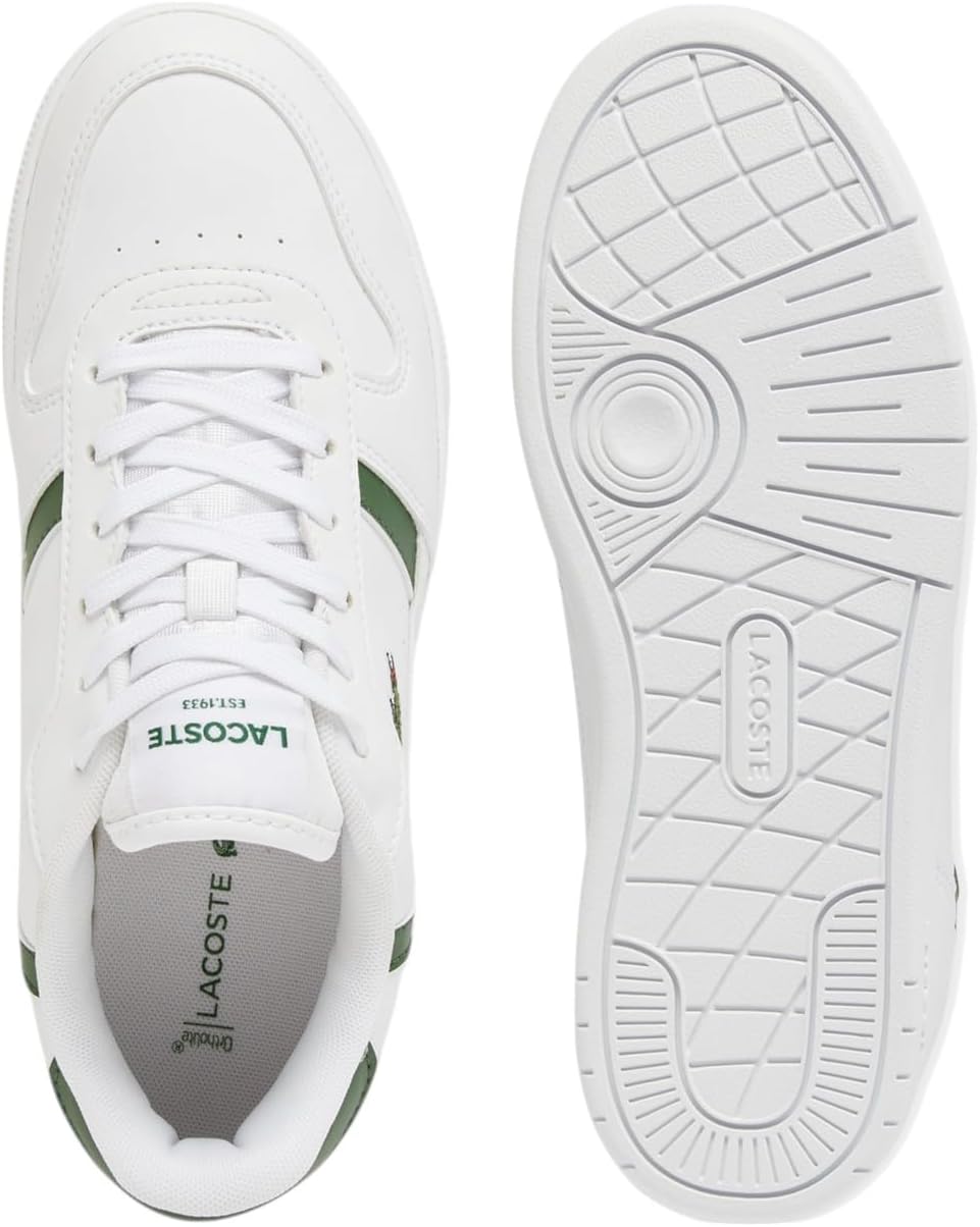 Кроссовки Lacoste для детей и подростков, комплект T-Clip, белый/зеленый — фото 4