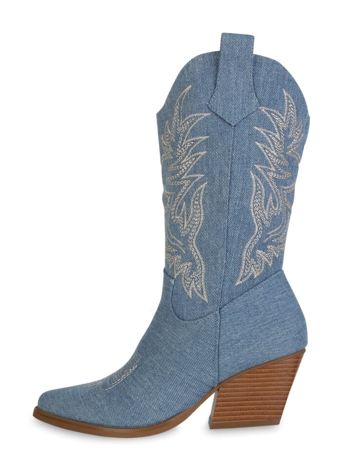 Сапоги VAN HILL Cowboy Ella, цвет hellblau denim — фото 2