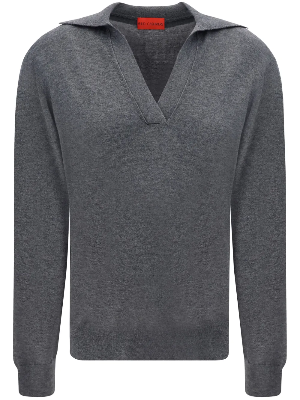 

Свитер с V-образным вырезом WILD CASHMERE, серый
