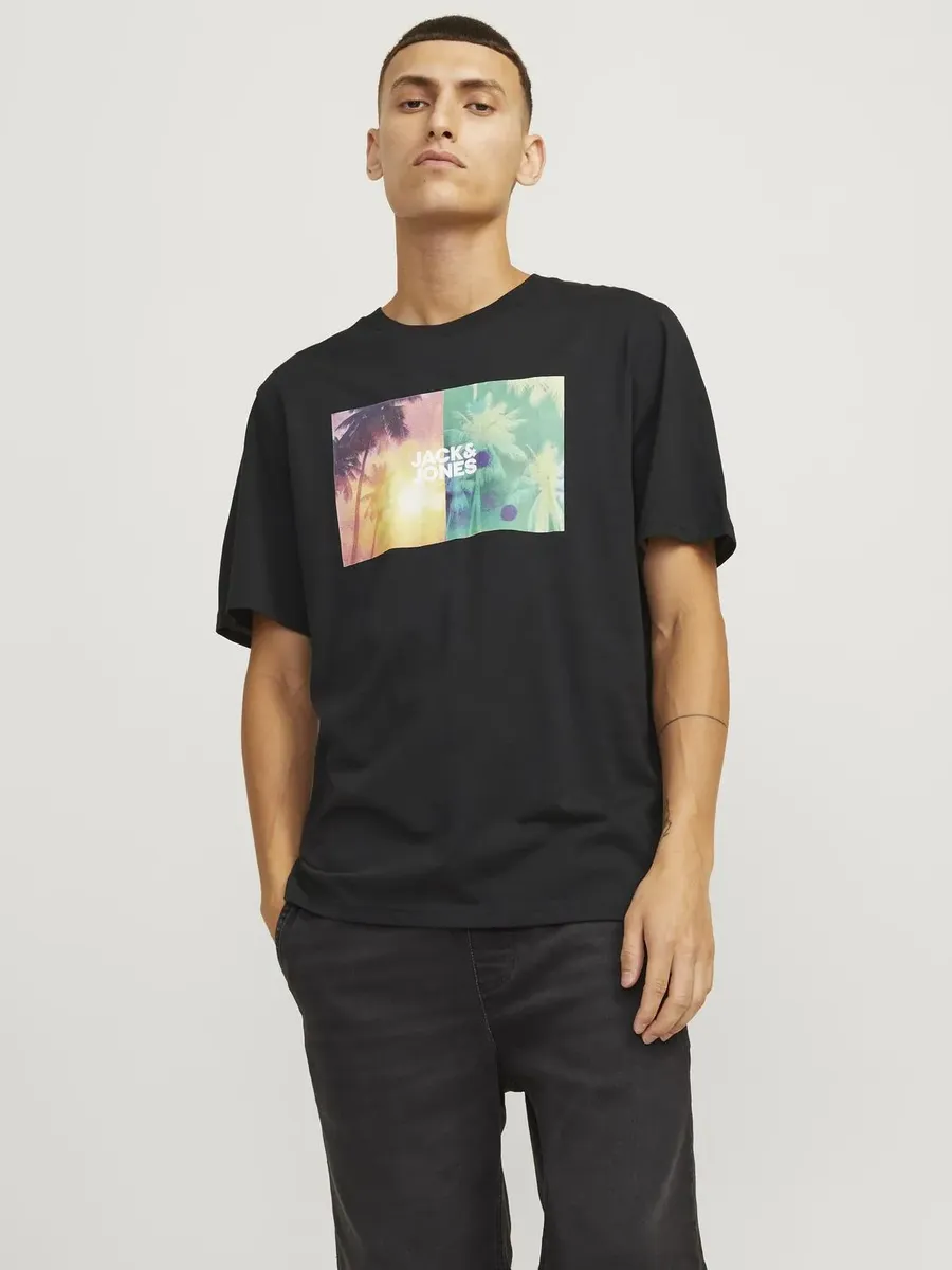 

Футболка Jack & Jones "JJNAVIN TEE SS CREW NECK", черный