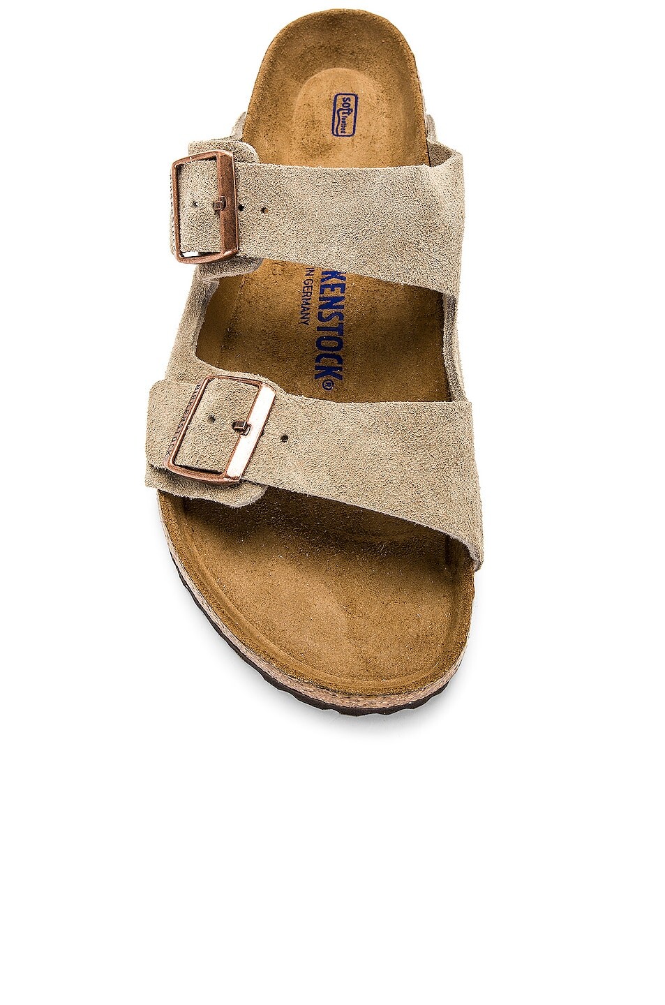 Шлепанцы мужские Arizona Soft Footbed Birkenstock, серо-коричневый — фото 4