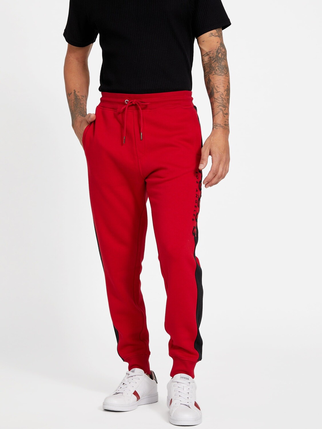 

Джоггеры Eco Marcus с логотипом Guess Factory, цвет Varsity Red